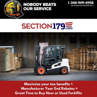 Section 179 Tax Deduction on Equipment Purchases