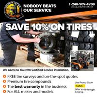 Save 10% on Forklift Tires
